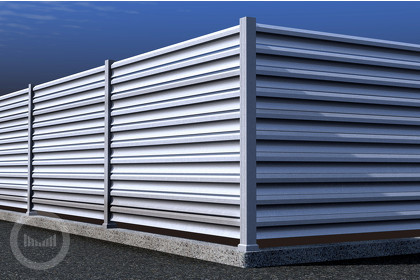 horizontalne ograde od alu letvica sa »S« profilom - H-line ALU-S-0