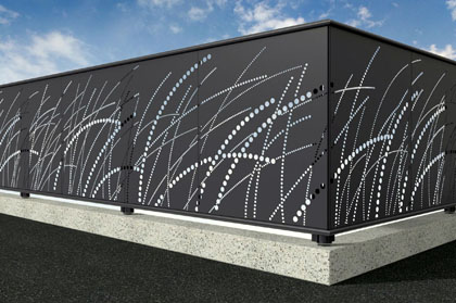 panelne ograde od aluminija - P-line ALU-VZ